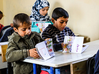 Link to 500000 taught risk education in Syria