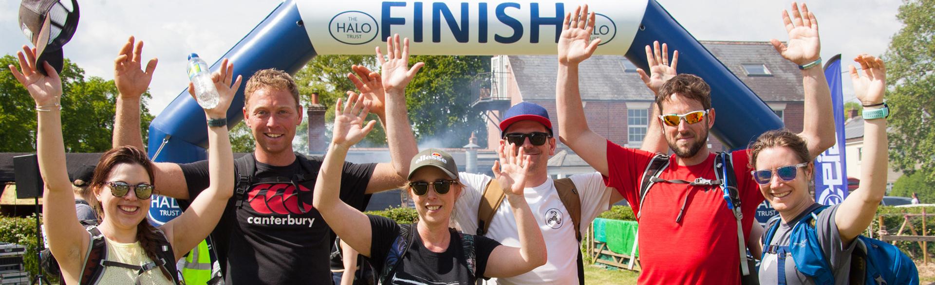 A group of people taking part in Safe Steps walk