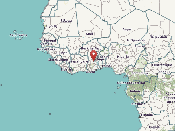 Map of Ghana