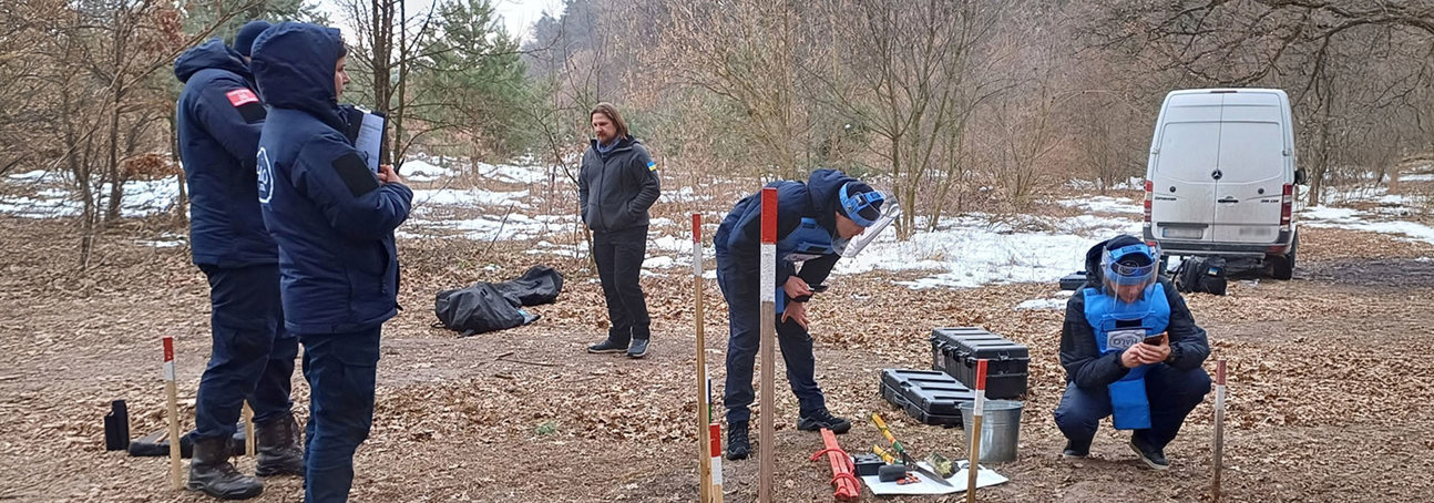 Польові офіцері під час складання практичної частини екзамену 