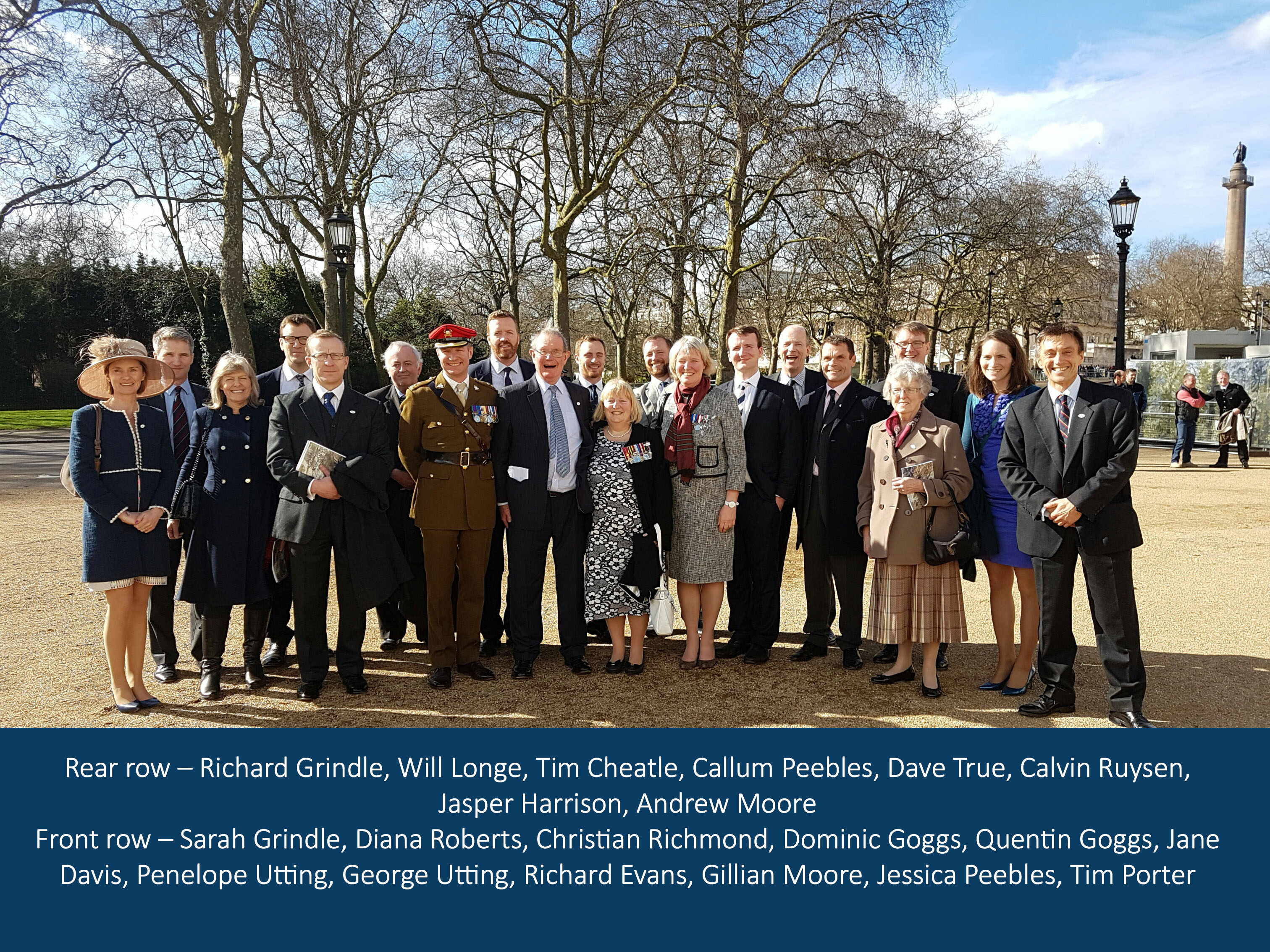 HALO staff at the unveiling of the memorial