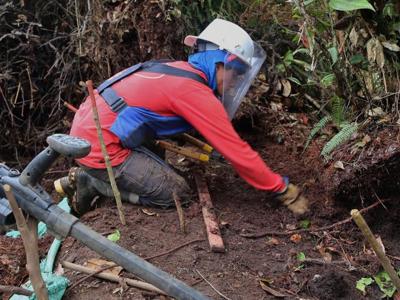 Link to Working together on mine clearance in Colombia