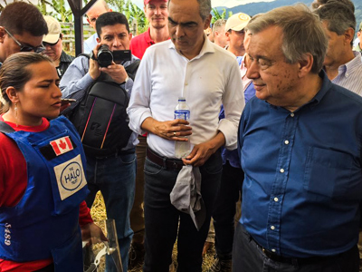 Link to UN SG Visits HALO Colombia