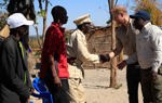 Prince Harry meets local people in Angola