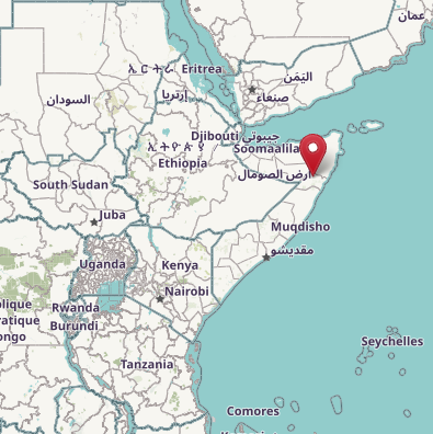 Map of Somalia and Somaliland