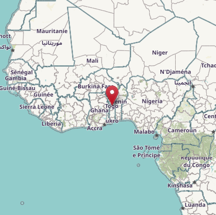 Map of Togo
